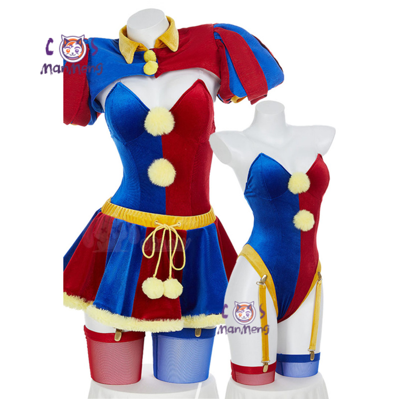 Anime Cosplay Jumpsuit - 애니메이션 어메이징 조커 걸 디지털 서커스
