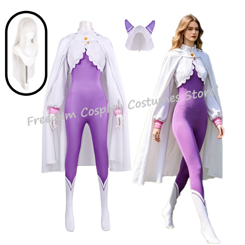 Anime Cosplay Re Zero - 새로운 에밀리아 레제로 코스프레 의상 가발