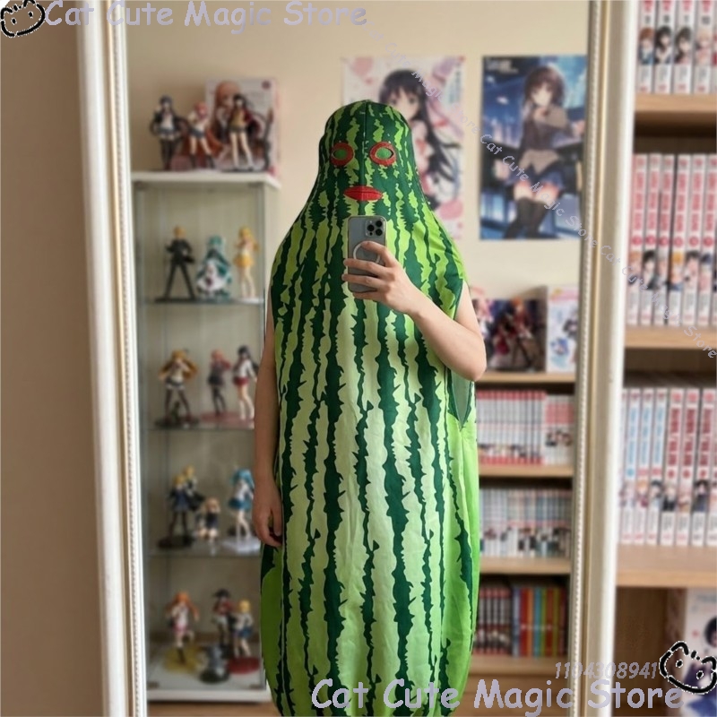 Anime Cosplay Tiktok - 수박 코스프레 의상 틱톡 할로윈 크리스마스