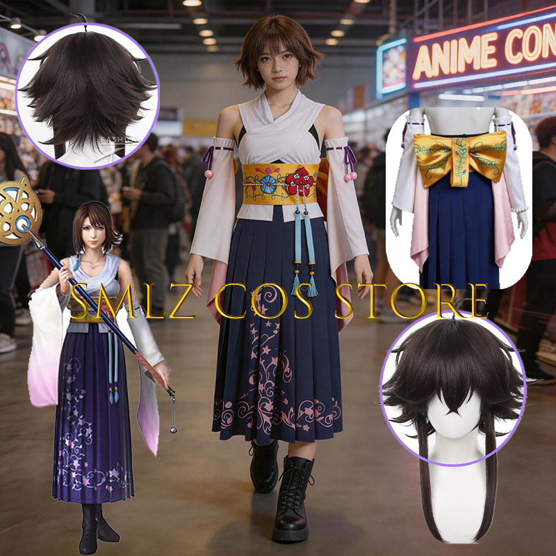Anime Cosplay Wig - Smlz FFX 유나 코스프레 애니메이션 FF10