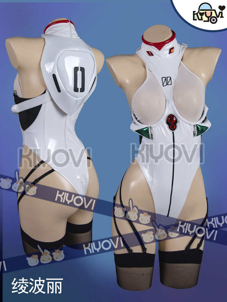 Anime Cosplay Jumpsuit - 아야나미 레이 여성 PU 점프슈트 비키니