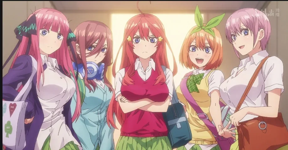 Quintuplets Anime Cosplay - 2026년 할로윈 코스프레 의상, 최고의 5인조