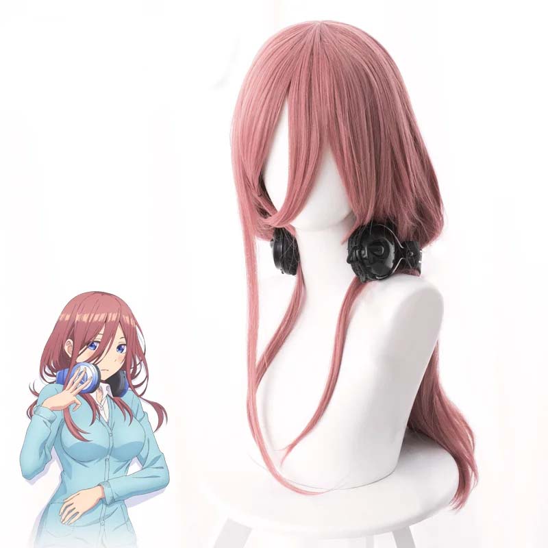 Quintuplets Anime Cosplay - 다크 핑크 50cm 내열성 코스프레 애니메이션
