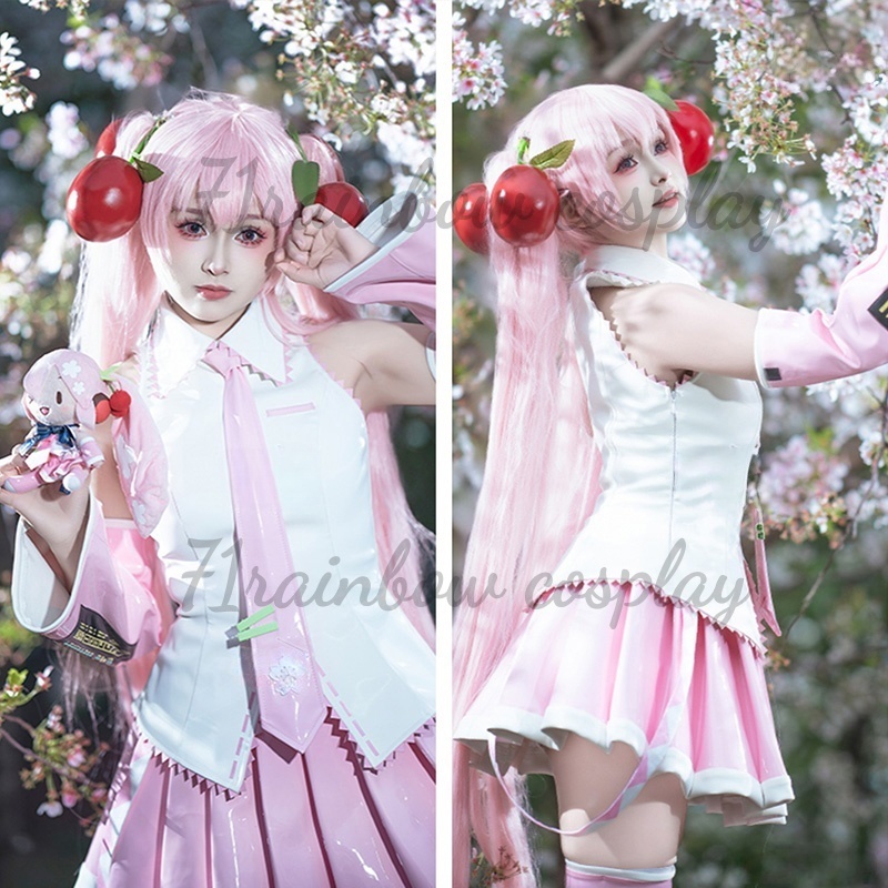사쿠라 미쿠 코스프레 의상 미쿠 유니폼 JK 포뮬러 드 - Cosplay Anime Boy 리뷰 및 가격