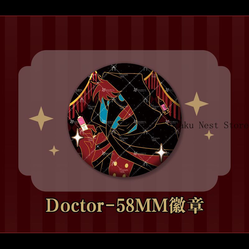 애니메이션 프릭 서커스 닥터 58mm 더블 플래시 배지 - Costume Anime Cosplay 리뷰 및 가격