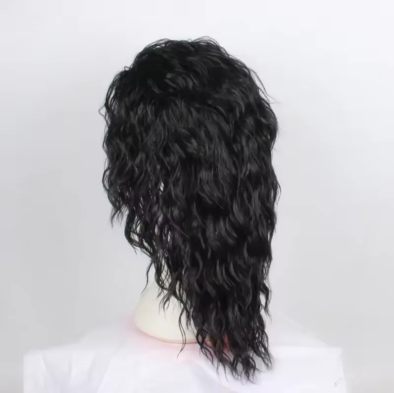 마이클 잭슨 코스프레 가발 또는 안경 MJ 롱 블랙 컬 - Anime Cosplay Long Black Hair 리뷰 및 가격