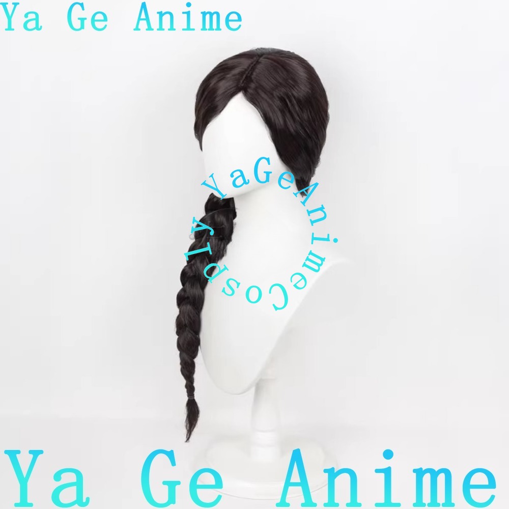 코스프레 가발 사이드 파트 스캘프 탑 롱 블랙 합성 헤 - Anime Cosplay Long Black Hair 리뷰 및 가격