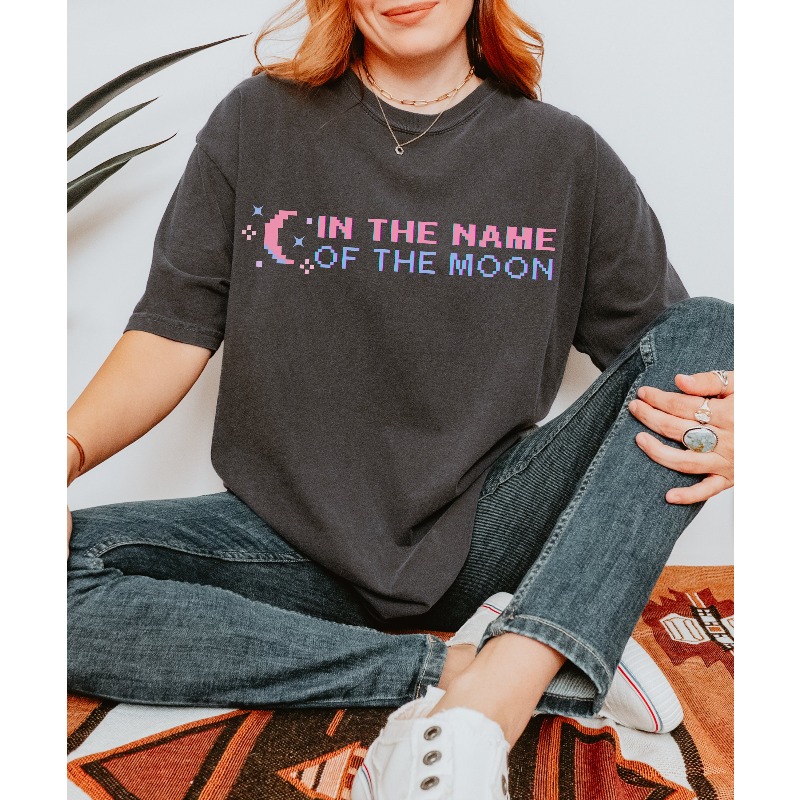 In The Name of The Moon 티셔츠 -  - Anime Cosplay Girl Name 리뷰 및 가격