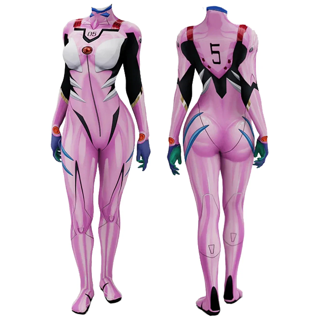 애니메이션 EVA 05 마키나미 코스프레 의상 슈퍼히어 - Anime Cosplay Jumpsuit 리뷰 및 가격