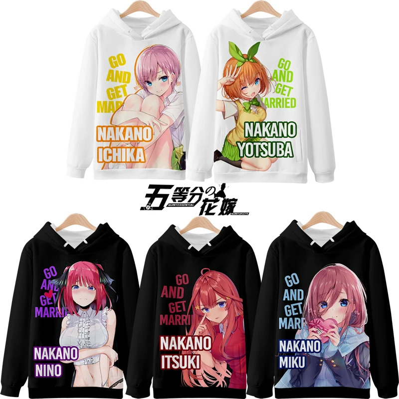 Vivi 2025 3D 후드티 The Quintesse - Quintuplets Anime Cosplay 리뷰 및 가격