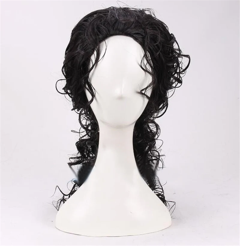 2026 마이클 잭슨 코스프레 블랙 가발 마이클 롤플레 - Anime Cosplay Long Black Hair 리뷰 및 가격