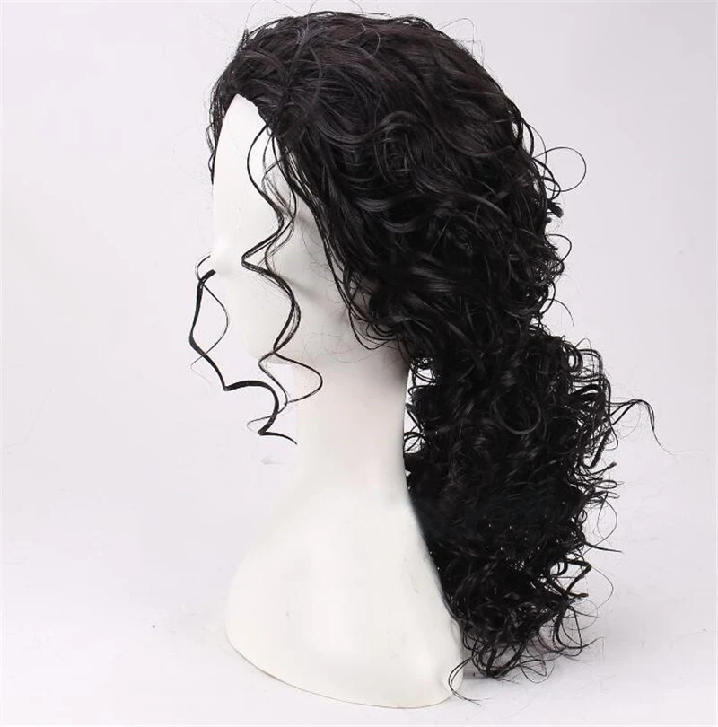 2026 마이클 잭슨 코스프레 블랙 가발 마이클 롤플레 - Anime Cosplay Long Black Hair 리뷰 및 가격