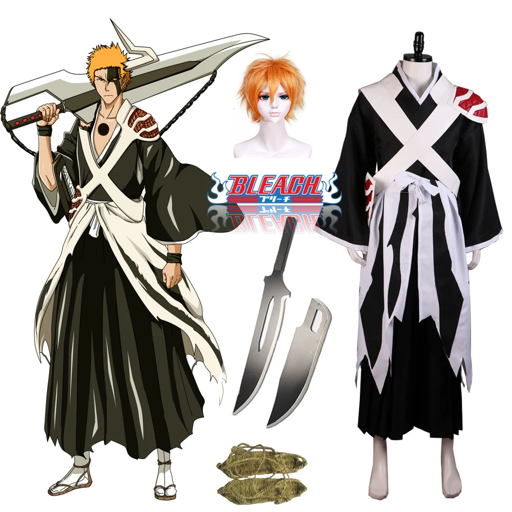 블리치 애니메이션 TYBW 이치고 반카이 로브 코스프레 - Anime Cosplay Wig 리뷰 및 가격