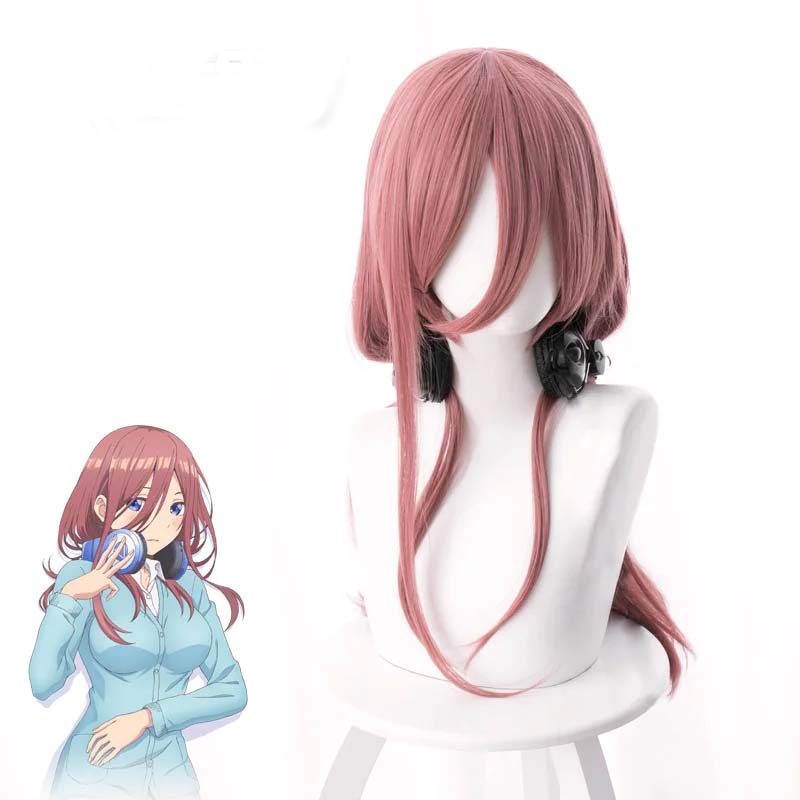 다크 핑크 50cm 내열성 코스프레 애니메이션 가발 고 - Quintuplets Anime Cosplay 리뷰 및 가격