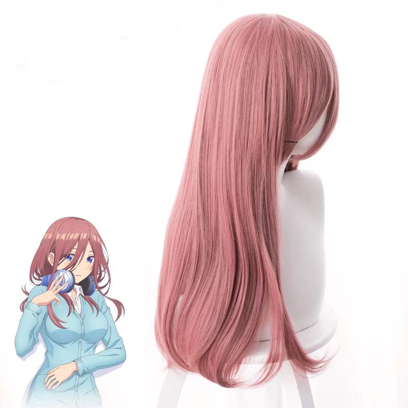 다크 핑크 50cm 내열성 코스프레 애니메이션 가발 고 - Quintuplets Anime Cosplay 리뷰 및 가격